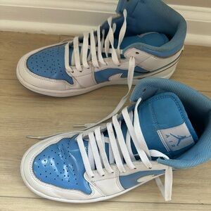Nike Jordan 1 Sneakers in Blue and White